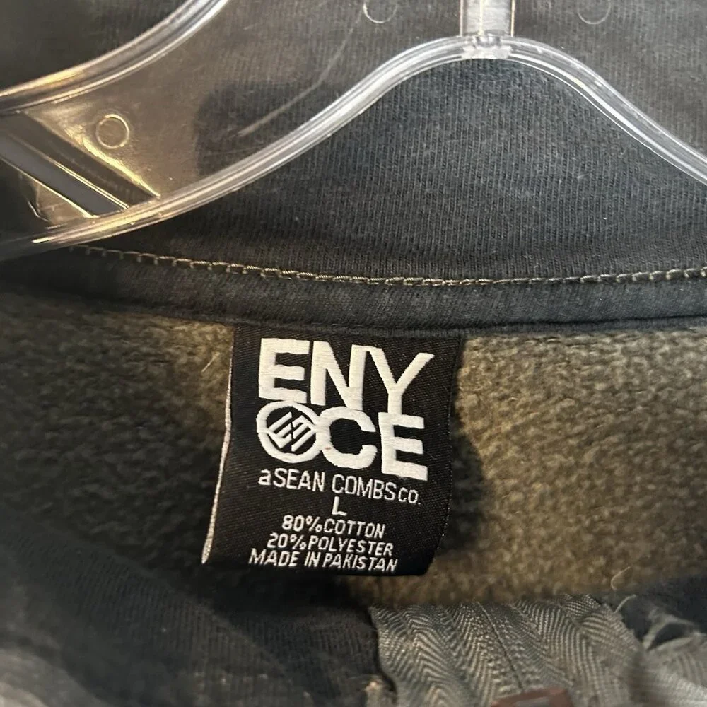 Y2K Enyce By Sean Combe Mens Size L Full Zip Bomber Jacket (missing Partial Tab)